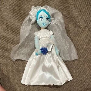 Disney Blue and White Bride Stuffed Doll Haunted Mansion Sarah as Ghost Bride